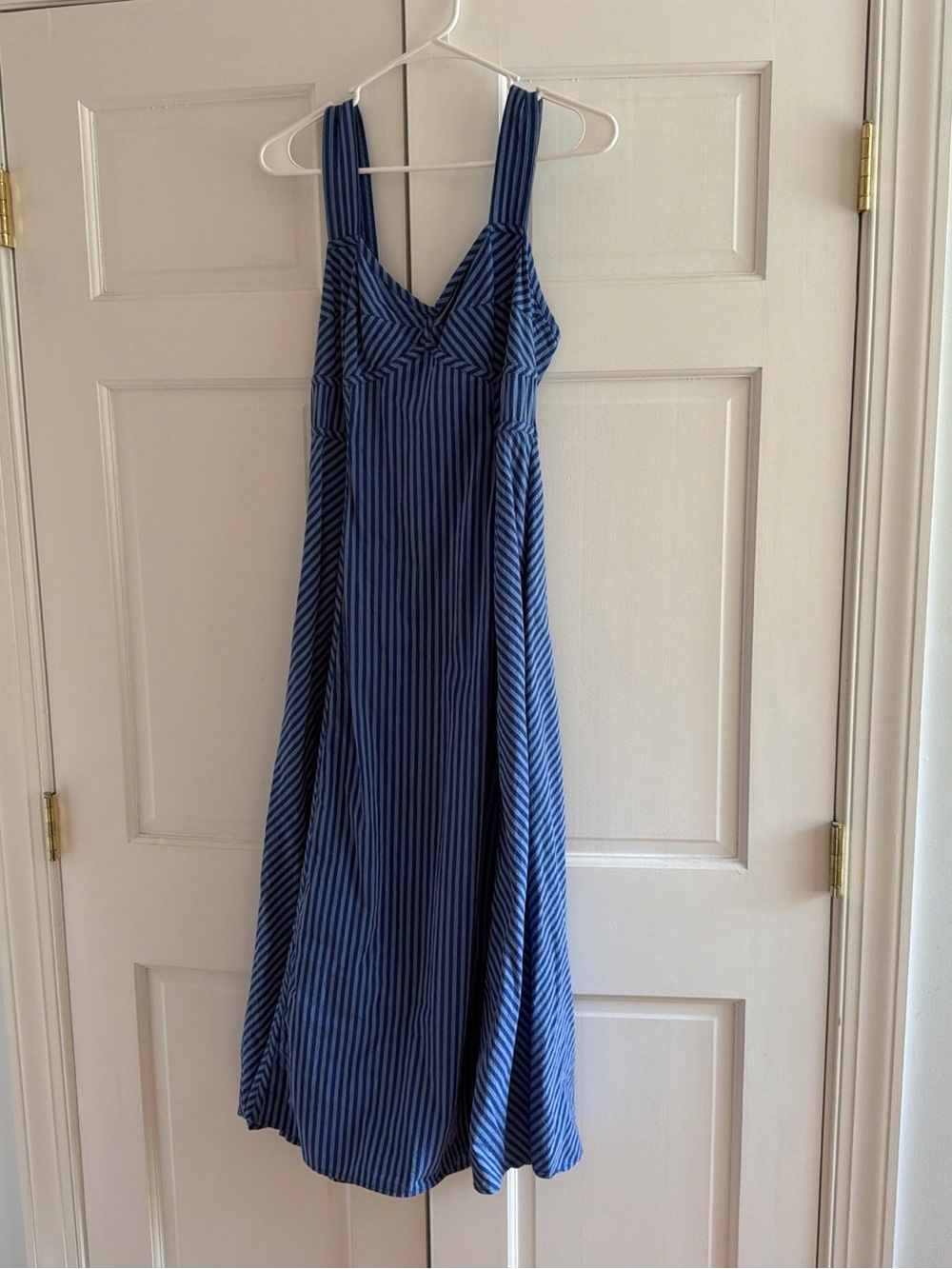 Madewell blue striped dress